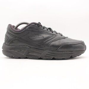 Brooks Addiction Walker Men's Size 9 Wide EE Walking Shoes Black Leather